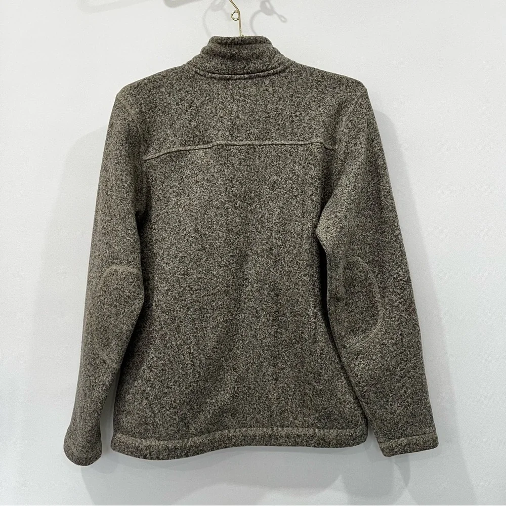 The North Face Men’s 1/4 Zip Pullover Fleece in Gray/Oatmeal Size Small